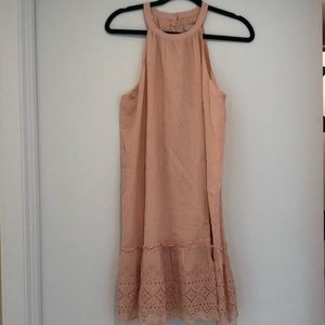LOFT Peach Sleeveless Dress